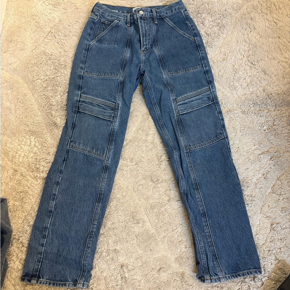 Agolde Classic Cargo Blue Denim Jeans